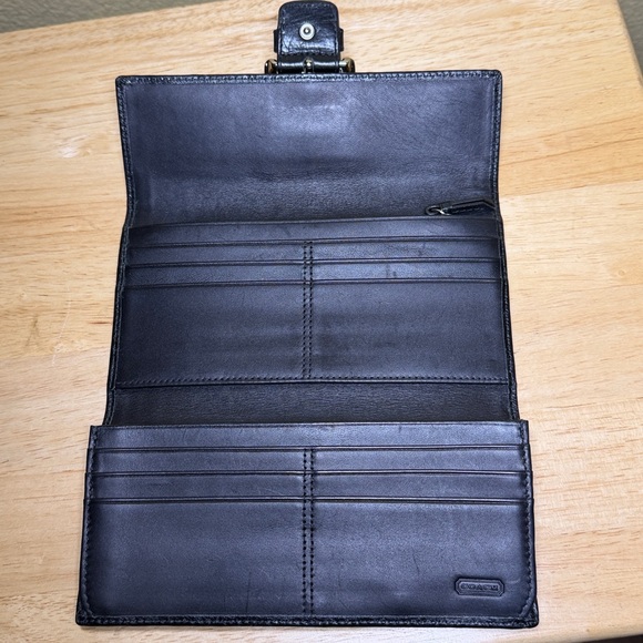 Coach Black and Gray Women's Wallet - Picture 3 of 6